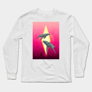 BIG WHALES Long Sleeve T-Shirt